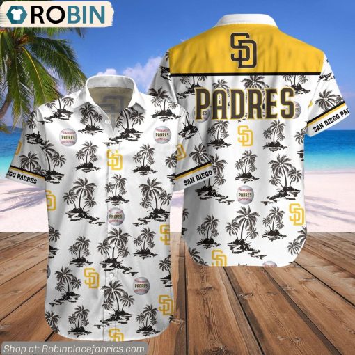 San Diego Padres Palm Island Pattern MLB Hawaiian Shirt