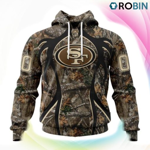 San Francisco 49ers Hunting Camo Style 3D Hoodie, San Francisco 49ers Gifts