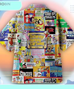 Saturday Morning Cartoons Hawaiian Shirt Saturday Morning Cartoons Hawaiian Shirt