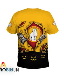 Scary Night Halloween Bundaberg Rum 3D All Over Printed T-Shirt