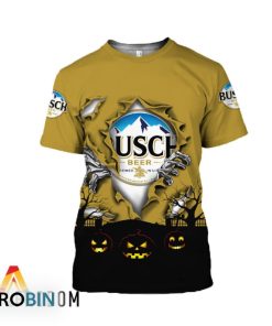 Scary Night Halloween Busch Beer 3D Printed T-Shirt