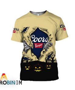 Scary Night Halloween Coors Banquet 3D All Over Printed T-Shirt