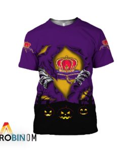 Scary Night Halloween Crown Royal 3D All Over Printed T-Shirt