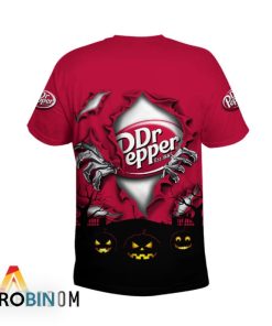 Scary Night Halloween Dr Pepper 3D All Over Printed T-Shirt Scary Night Halloween Dr Pepper 3D All Over Printed T-Shirt