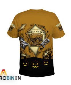 Scary Night Halloween Forty Creek Whisky 3D All Over Printed T-Shirt