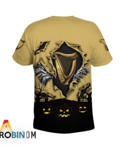 Scary Night Halloween Guinness Beer 3D All Over Printed T-Shirt Scary Night Halloween Guinness Beer 3D All Over Printed T-Shirt
