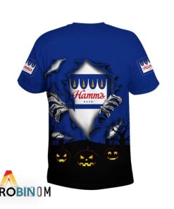 Scary Night Halloween Hamm’s Beer 3D All Over Printed T-Shirt