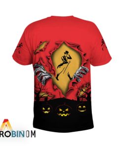 Scary Night Halloween Johnnie Walker 3D All Over Printed T-Shirt