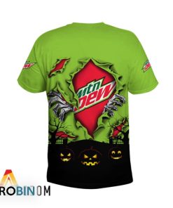 Scary Night Halloween Mountain Dew 3D All Over Printed T-Shirt