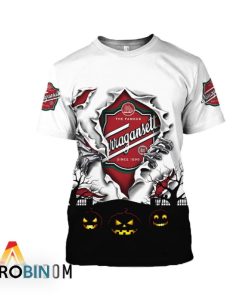 Scary Night Halloween Narragansett Beer 3D All Over Printed T-Shirt