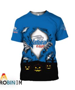 Scary Night Halloween Natural Light 3D All Over Printed T-Shirt