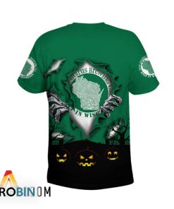 Scary Night Halloween New Glarus Brewing 3D All Over Printed T-Shirt