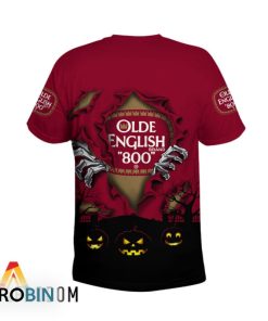 Scary Night Halloween Olde English 800 Beer 3D All Over Printed T-Shirt