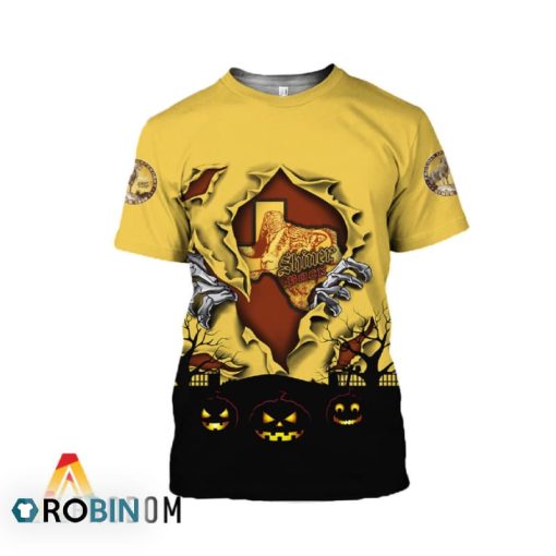 Scary Night Halloween Shiner Bock Beer 3D All Over Printed T-Shirt