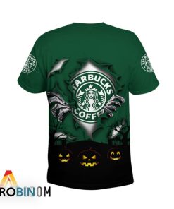 Scary Night Halloween Starbucks 3D All Over Printed T-Shirt
