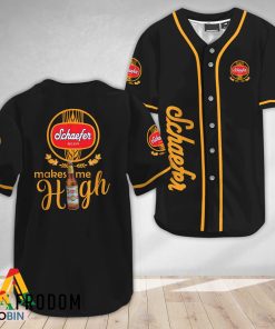 Schaefer Beer Make Me High Baseball Jersey Shirt Style
