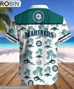 Seattle Mariners Palm Island Pattern MLB Hawaiian Shirt Seattle Mariners Palm Island Pattern MLB Hawaiian Shirt