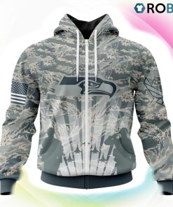 Seattle seahawks NFL Honor US Air Force Veterans 3D Hoodie, Seattle Seahawks Gear