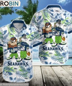 Seattle Seahawks Taz And Bugs NFL Teams Hawaiian Shirt