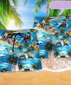 Shark Amazing Pirate Beach Bar Beach Short, Gift for Holiday Summer Shark Amazing Pirate Beach Bar Beach Short, Gift for Holiday Summer