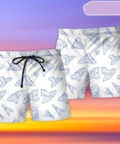Shark Teeth Collector Basic Beach Short, Gift for Holiday Summer Shark Teeth Collector Basic Beach Short, Gift for Holiday Summer