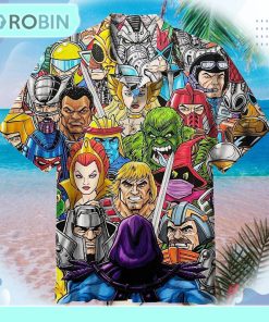 Skeletor vs the Heroic Warriors Unisex Hawaiian Shirt