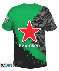 Skull Heineken 3D All Over Printed T-Shirt