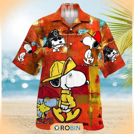 Snoopy FireFighter Summer Hawaiian Shirt