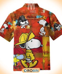 Snoopy FireFighter Summer Hawaiian Shirt Snoopy FireFighter Summer Hawaiian Shirt