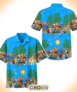 Snoopy Hawaiian Blue Shirt Snoopy Hawaiian Blue Shirt