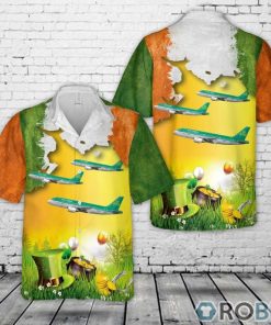 St. Patrick’s Day, Aer Lingus St Davnet Airbus A319-111 EI-EPR Hawaiian Shirt