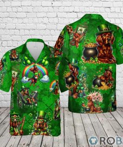St Patrick’s Day Irish Setter Hawaiian Shirt