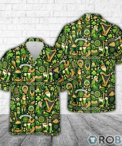 St Patrick’s Day Pattern Hawaiian Shirt