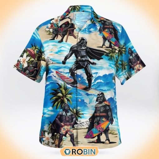 Star Wars Darth Vader Surfing Beach Hawaiian Shirt