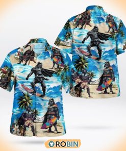 Star Wars Darth Vader Surfing Beach Hawaiian Shirt Star Wars Darth Vader Surfing Beach Hawaiian Shirt