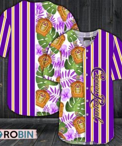 Striped Tropical Hawaii Crown Royal Baseball Jersey Shirt Style