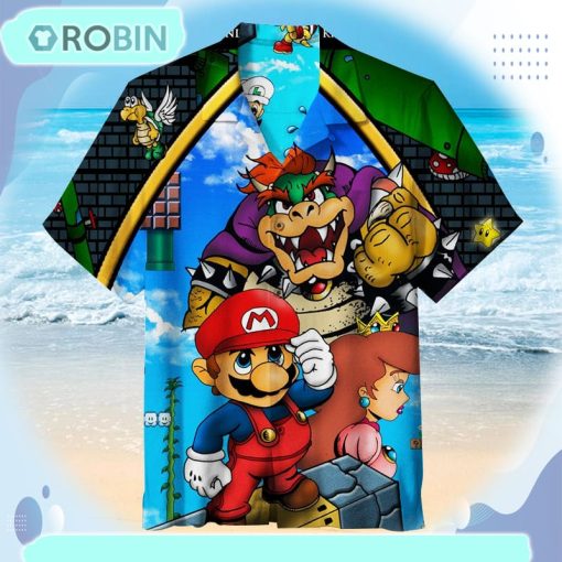 Super Mario Hawaiian Shirt 6740