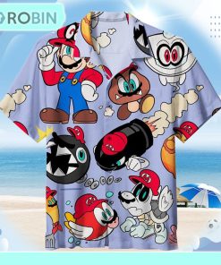 Super Mario Hawaiian Shirt HWS43