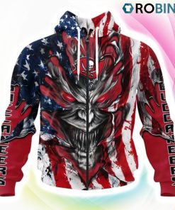 Tampa Bay Buccaneers Demon Face Design 3D Hoodie, Buccaneers Team Gifts Tampa Bay Buccaneers Demon Face Design 3D Hoodie, Buccaneers Team Gifts