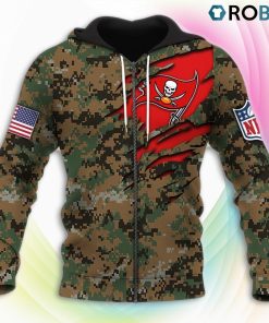 Tampa Bay Buccaneers NFL Honor US Marine Veterans 3D Hoodie, Tampa Bay Buccaneers Team Gifts
