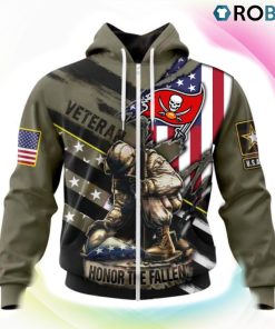 Tampa Bay Buccaneers NFL Honor Veterans And Their Families 3D Hoodie, Tampa Bay Buccaneers Fan Shirt
