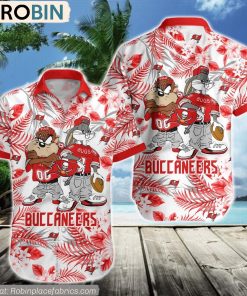 Tampa Bay Buccaneers Taz And Bugs NFL Teams Hawaiian Shirt
