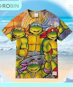 Teenage Mutant Ninja Turtles IV Turtles in Time Universal Hawaiian Shirt