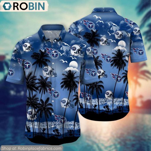 Tennessee Titans Aloha Palm Tree Hawaiian Shirt