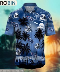Tennessee Titans Aloha Palm Tree Hawaiian Shirt