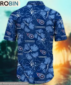 Tennessee Titans Hibiscus Tropical Pattern NFL Hawaiian Shirt