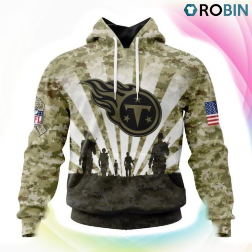 Tennessee Titans NFL Salute To Service 3D Hoodie, Tennessee Titans Shirt