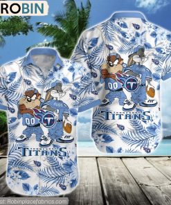 Tennessee Titans Taz And Bugs NFL Teams Hawaiian Shirt