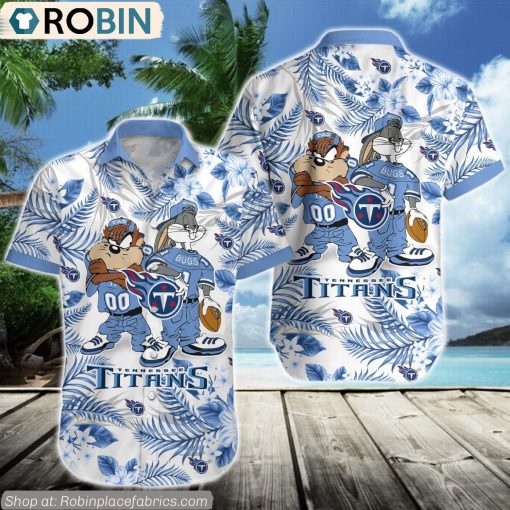 Tennessee Titans Taz And Bugs NFL Teams Hawaiian Shirt