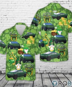 Tesla Cybertruck Green, St Patrick’s Day Hawaiian Shirt